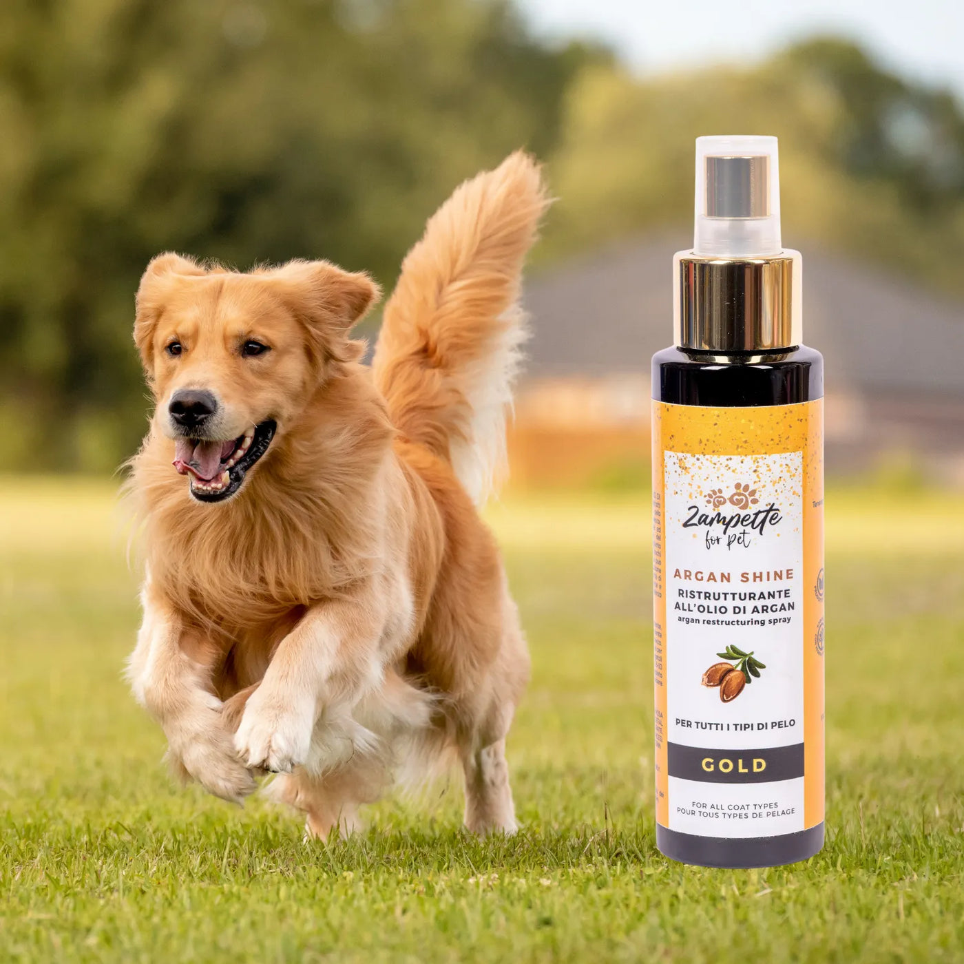 Argan Shine Zampette spray ristrutturante per il pelo del cane